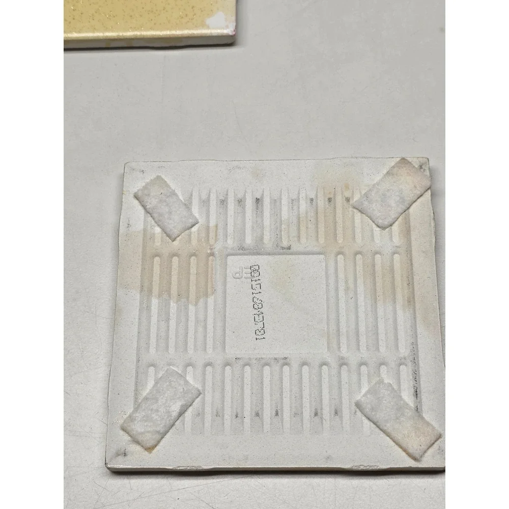 Vintage‎ Style Snowman Ceramic Tile Coasters Set of 4 Winter Holiday Decor Cream